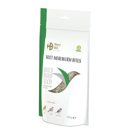 Henry Bell Suet Mealworm Bites 500g