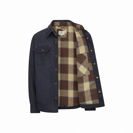 Huntly Waxed Overshirt Navy Xxl