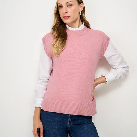 Knitted Vest Pink 10