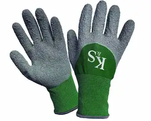 KS ALL ROUND GRIP GLOVES GREEN LRG