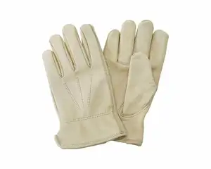 KS LUX LEATHER W/RESIST GLOVES MED