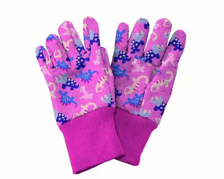 KS PINK DINOSAUR GARDENING GLOVES