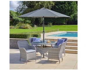 MONTE CARLO STONE 4 SEAT DINING SET - image 1