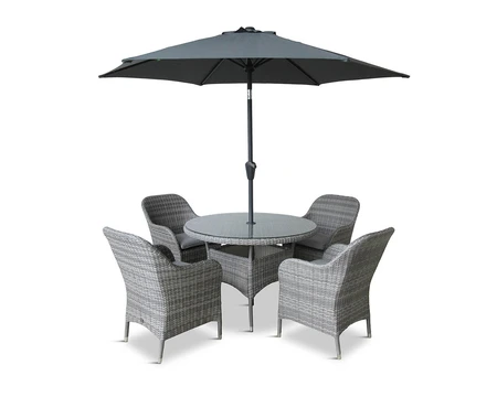 MONTE CARLO STONE 4 SEAT DINING SET - image 2