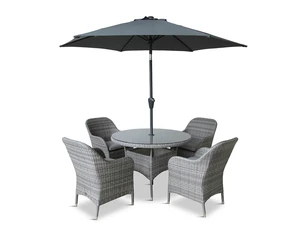 MONTE CARLO STONE 4 SEAT DINING SET - image 2