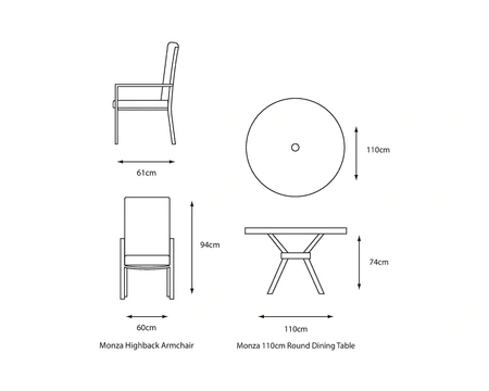 MONZA 4 SEAT SET - image 2