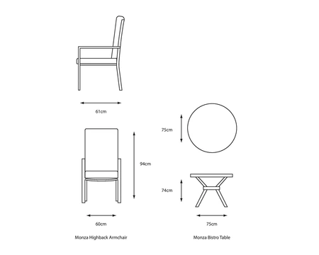 MONZA BISTRO SET - image 2