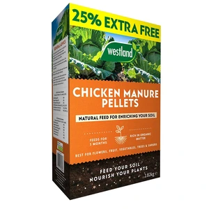 ORGANIC CHICKEN MANURE PELLETS 2.25KG + 25%
