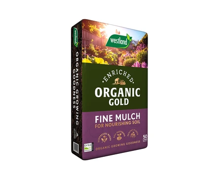 ORGANIC GOLD FINE MULCH 50L - 2 FOR £16