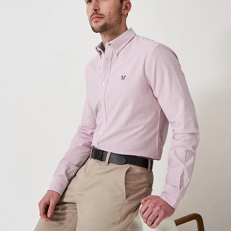 Oxford Stripe Crimsonwht M
