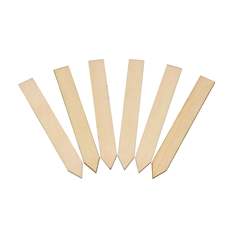 GM Wooden Plant Labels 15cm 25pk FSC