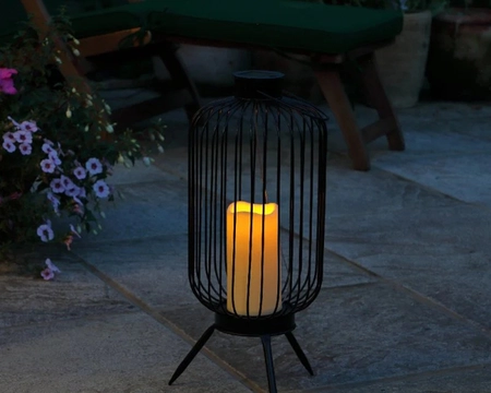 SOLAR WIRE LANTERN 39.5CM