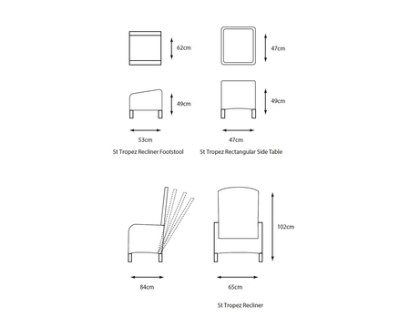ST TROPEZ SAND RECLINER SET - image 4