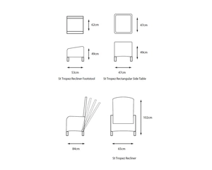 ST TROPEZ SAND RECLINER SET - image 4
