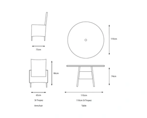 ST TROPEZ STONE DINING SUITE - image 3