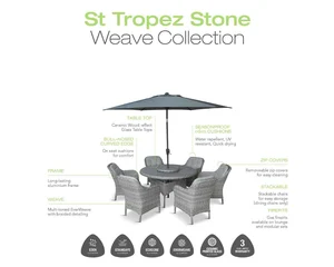 ST TROPEZ STONE DINING SUITE - image 4