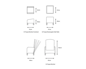 ST TROPEZ STONE RECLINER SET - image 4