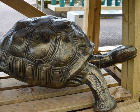 TORTOISE LARGE METAL ORNAMENT - image 2