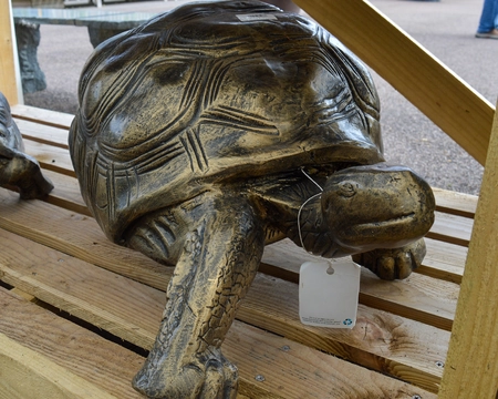 TORTOISE LARGE METAL ORNAMENT - image 3