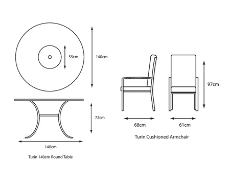 TURIN 6 SEAT DINING SUITE - image 4