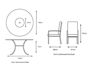 TURIN 6 SEAT DINING SUITE - image 4