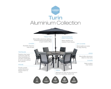 TURIN 6 SEAT DINING SUITE - image 5