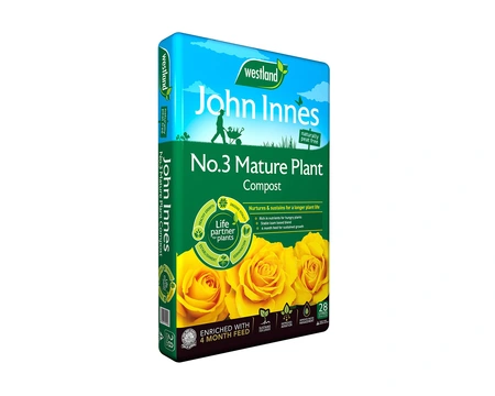 WESTLAND JOHN INNES PEAT FREE NO.3 MATURE PLANT COMPOST  28L - 2 FOR £12